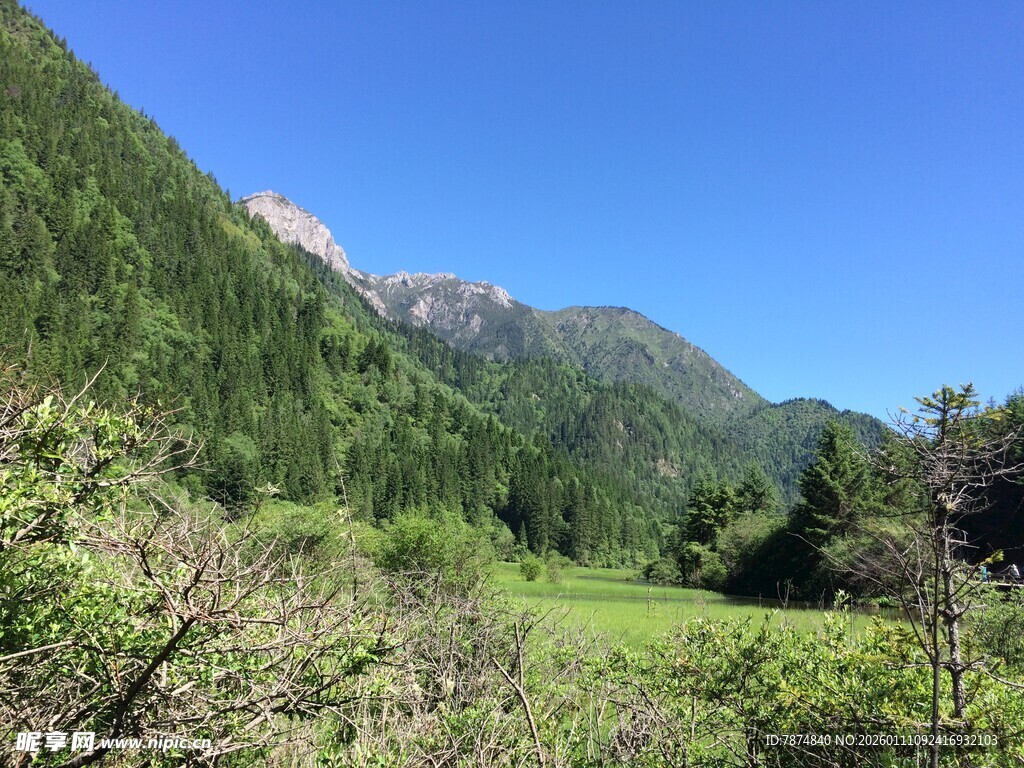 青山绿野间的自然美景