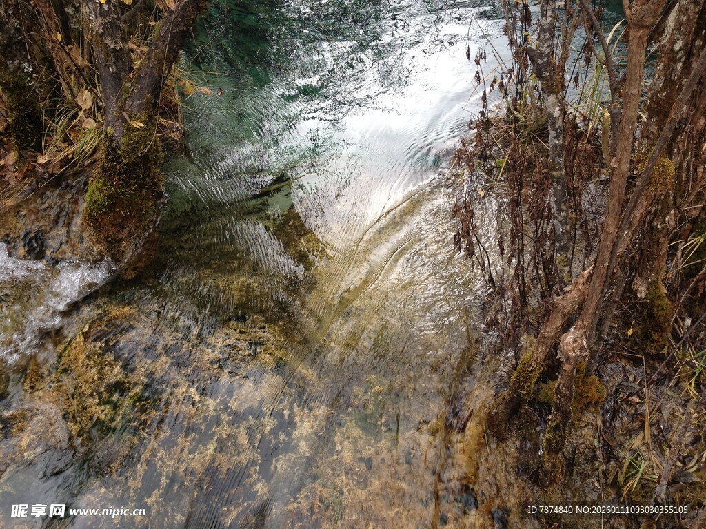 山间幽静溪流景色