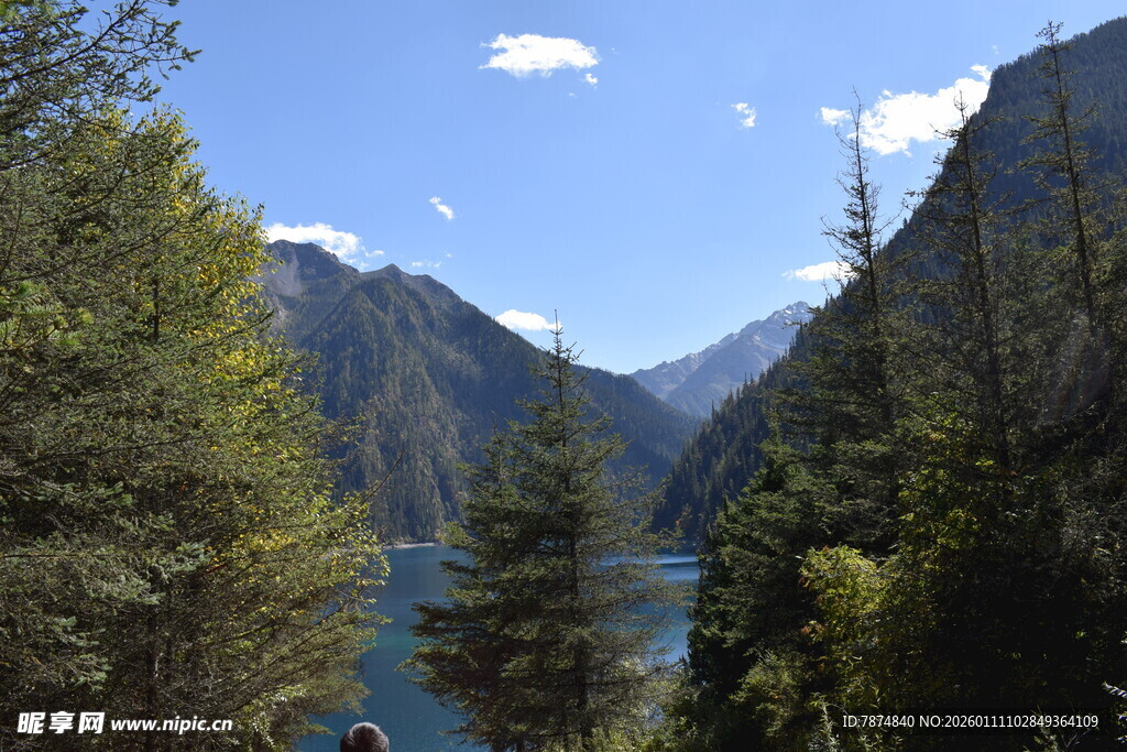 山间幽湖 绿意环绕之景