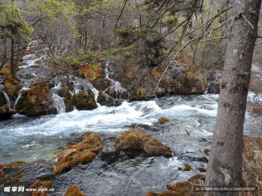 山间溪流 灵动自然之景