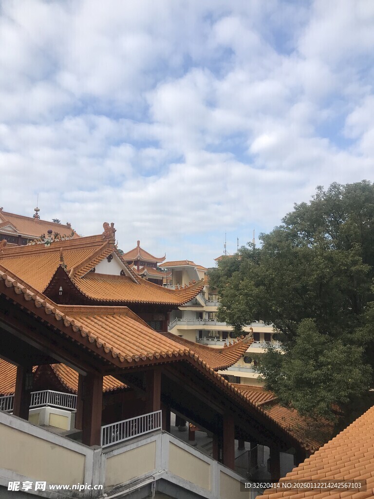 中式古建筑屋顶景观