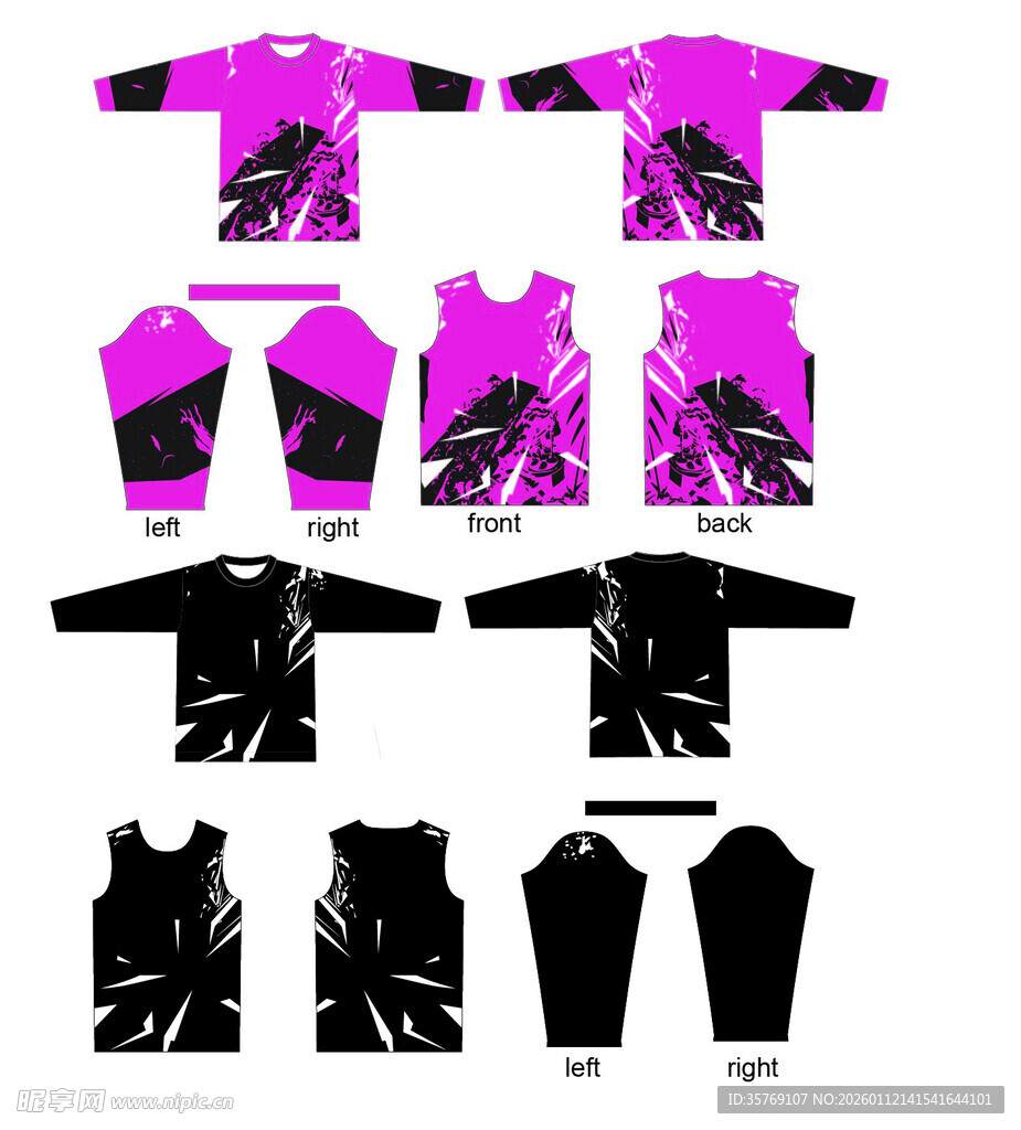 运动服饰设计款式展示