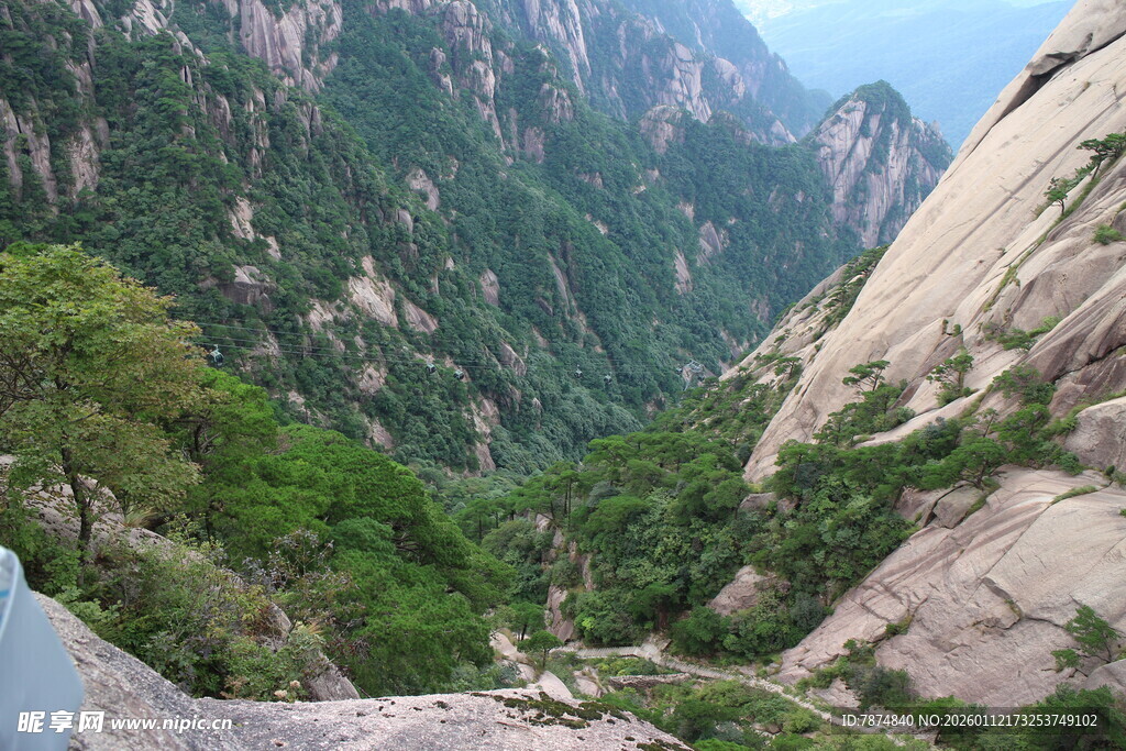 壮丽山景 绿意盎然山谷