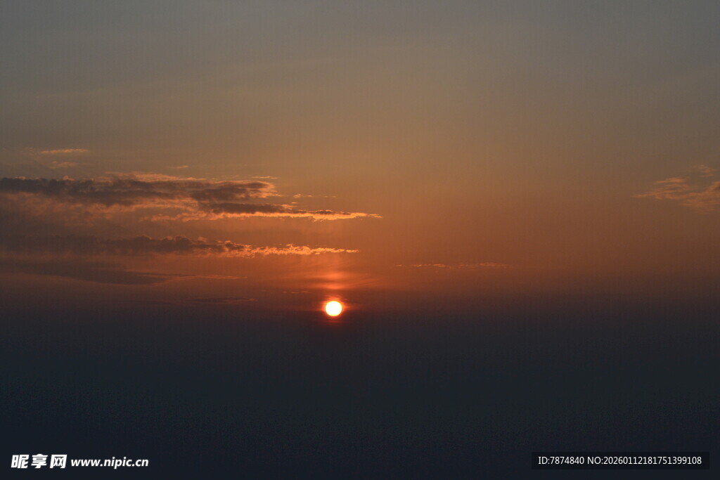 日落时分的美丽天际线
