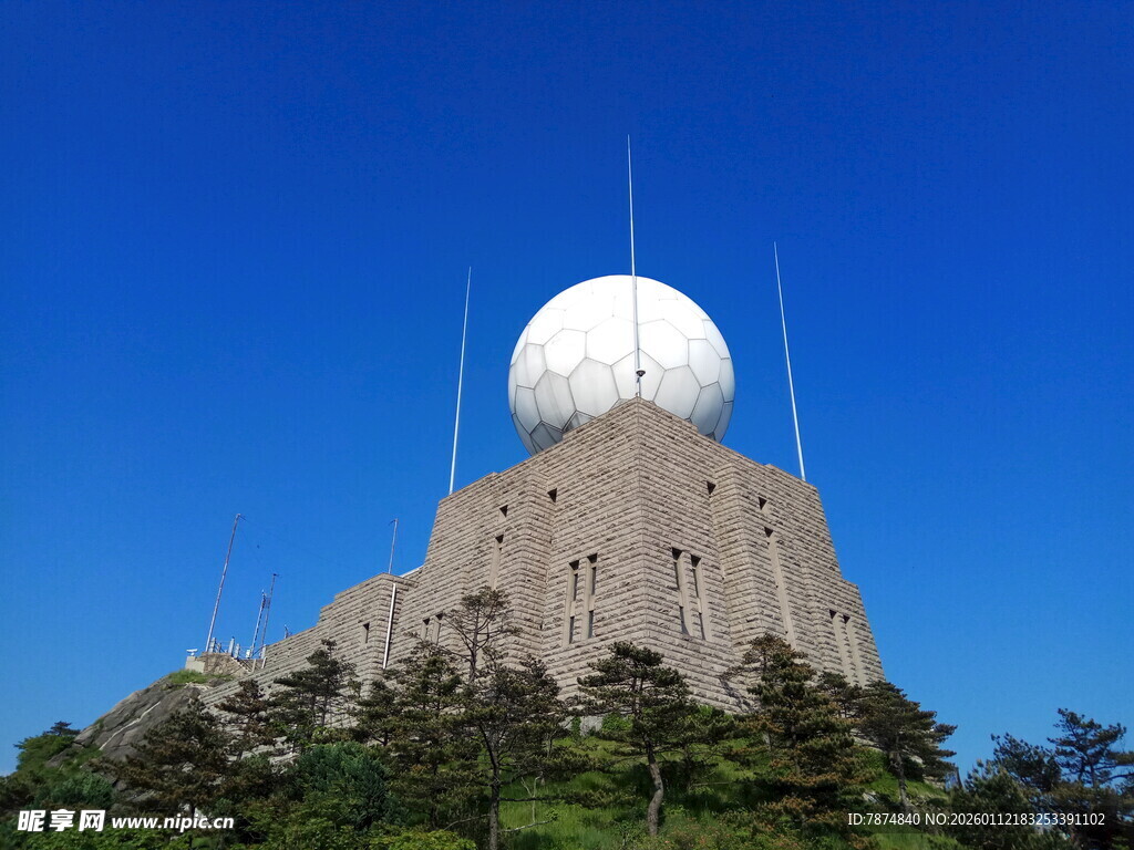 山顶雷达观测站建筑