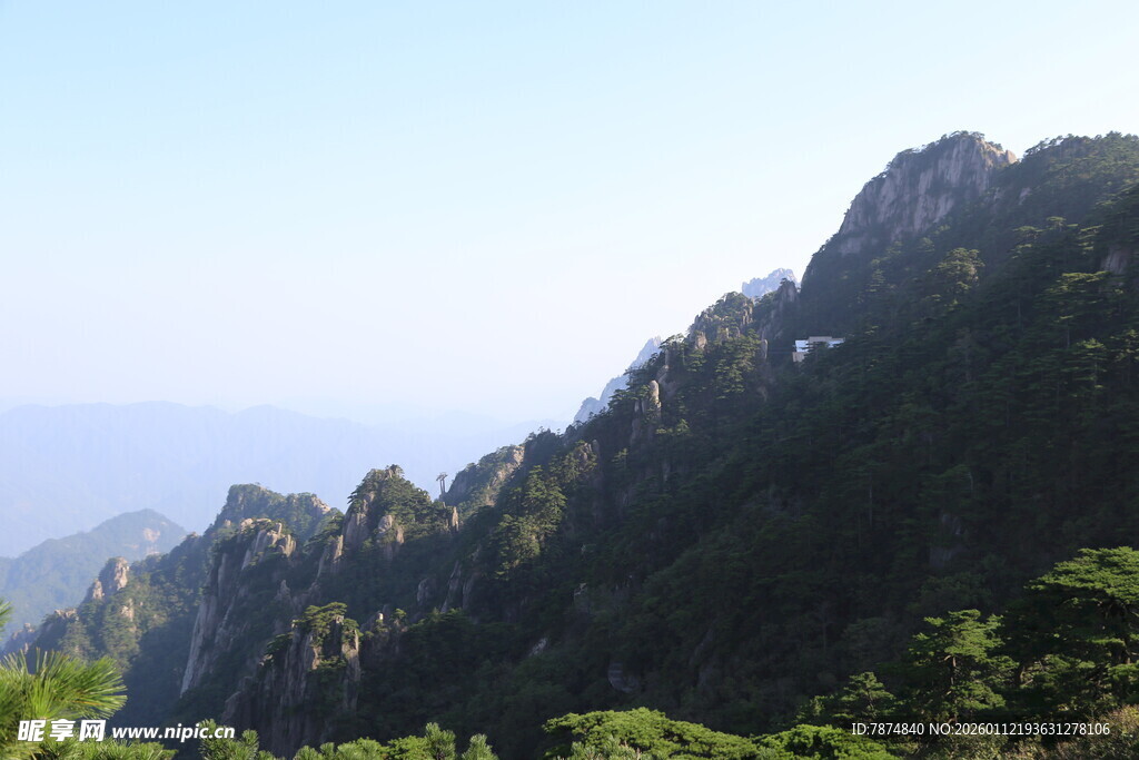 巍峨青山绿意浓