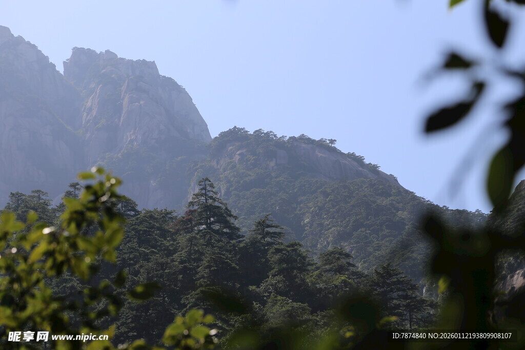 秀丽山峦与葱郁植被