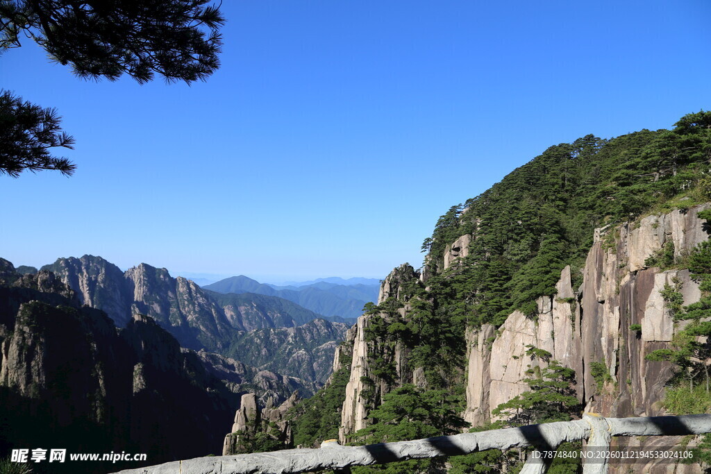壮美黄山之秀丽山景