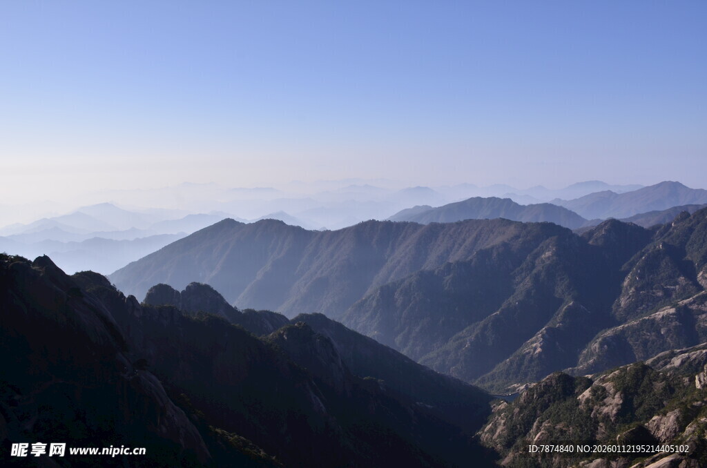 壮丽山景 远山近峰皆如画