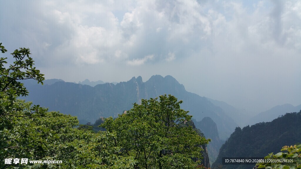 山间绿意 云雾缭绕美景