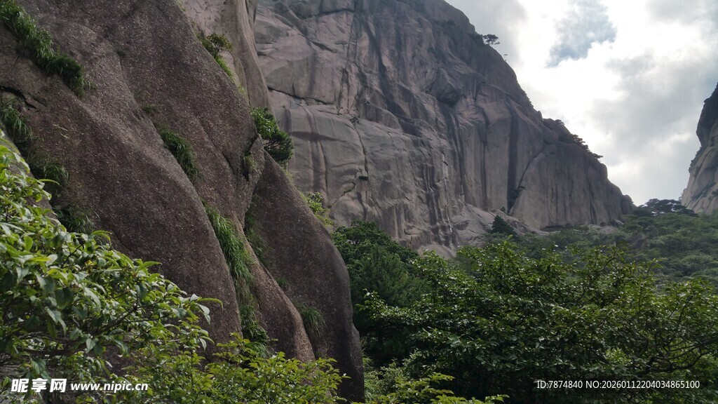 壮丽山景与葱郁植被
