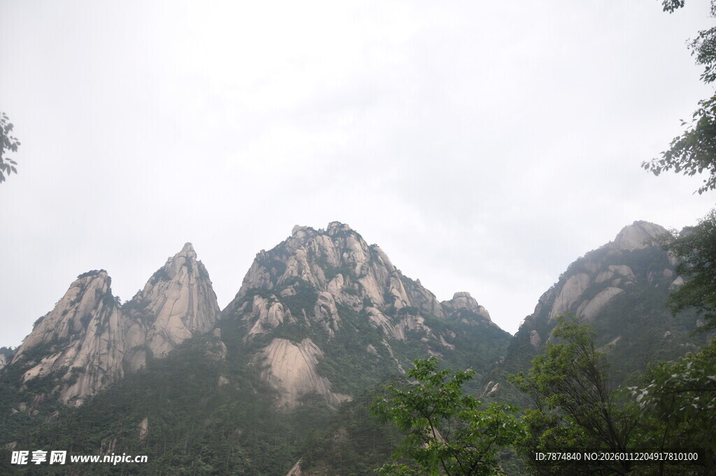 巍峨山峦间的绿意景致