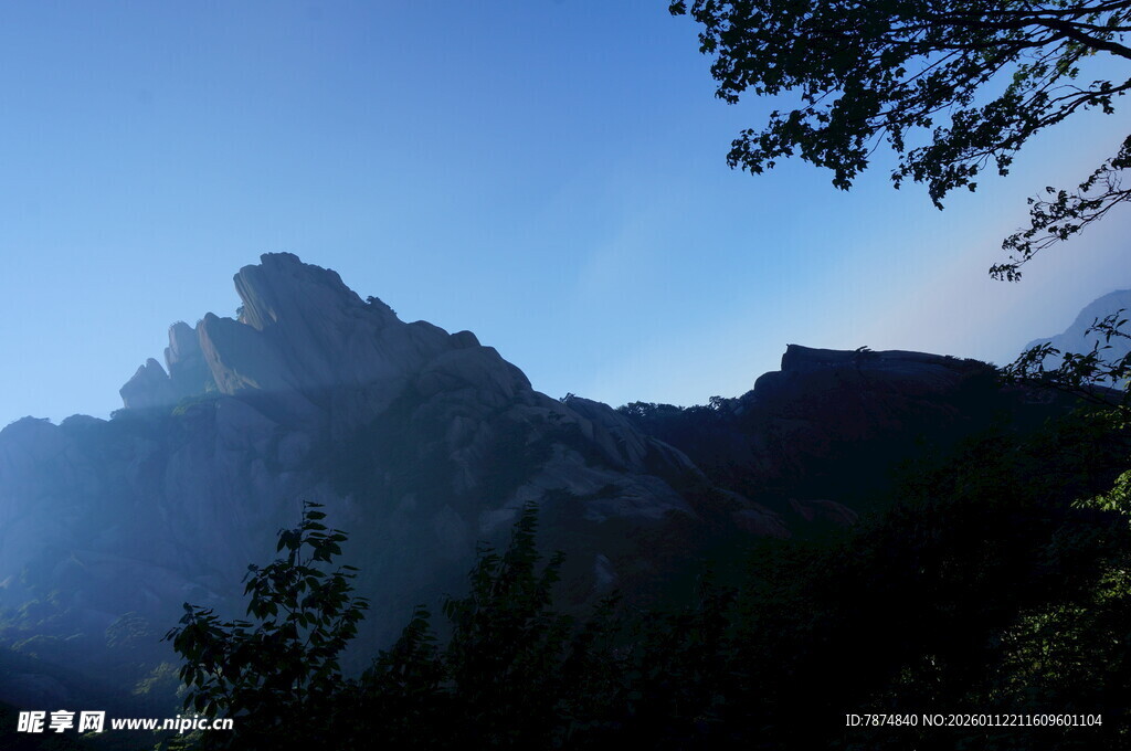 山间晨景 雾绕峰林绿意浓