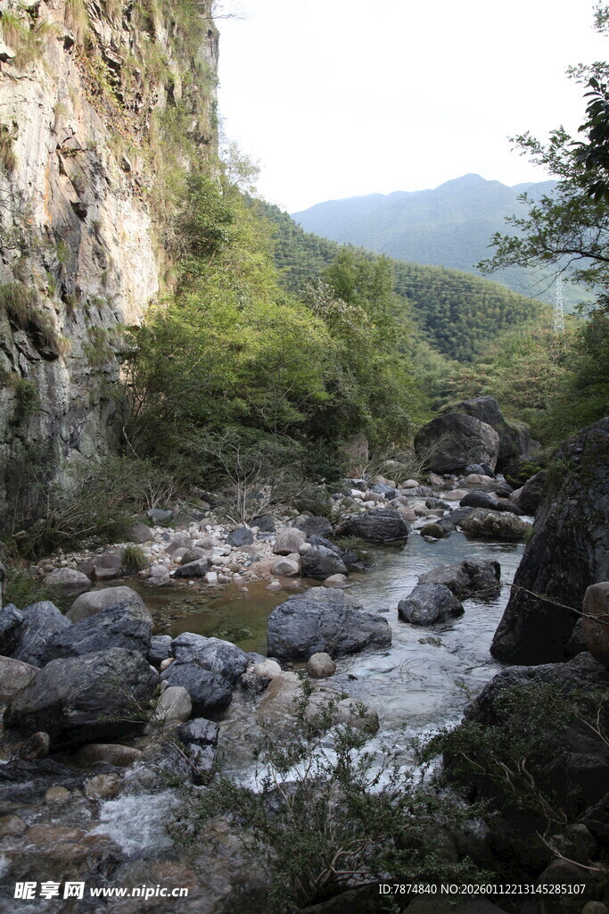山间溪流 自然野趣之景