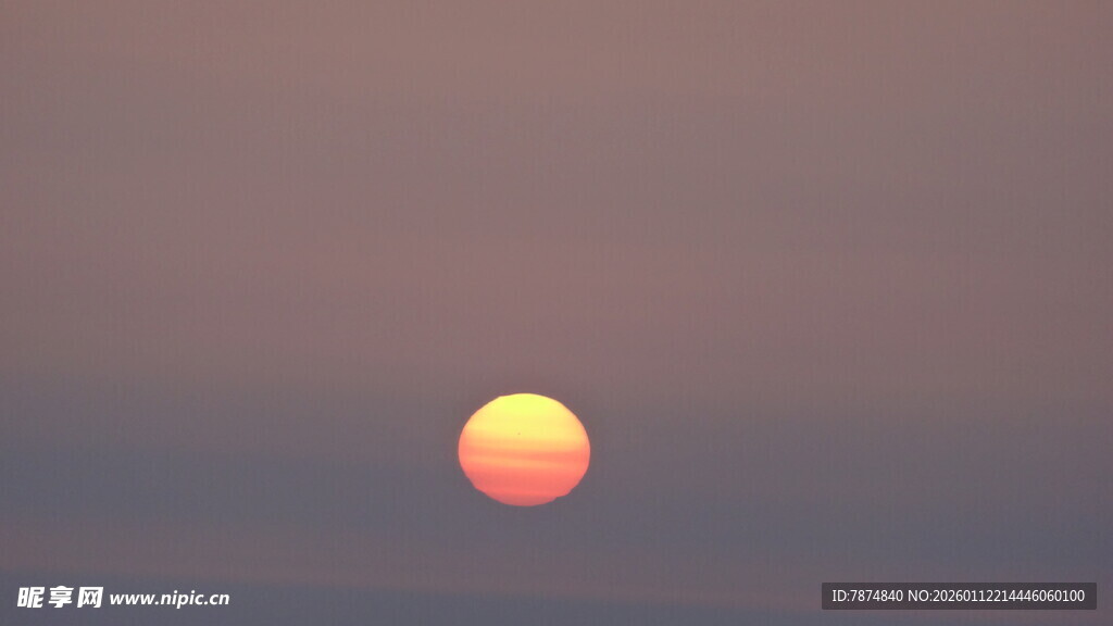 夕阳西下的美丽景象