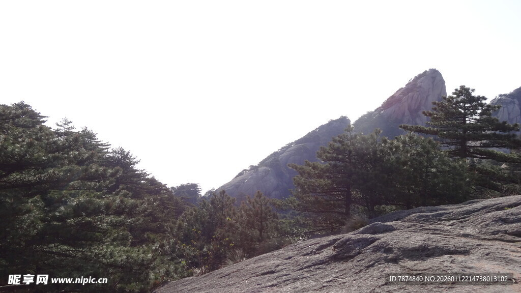 巍峨山峦间的葱郁景致