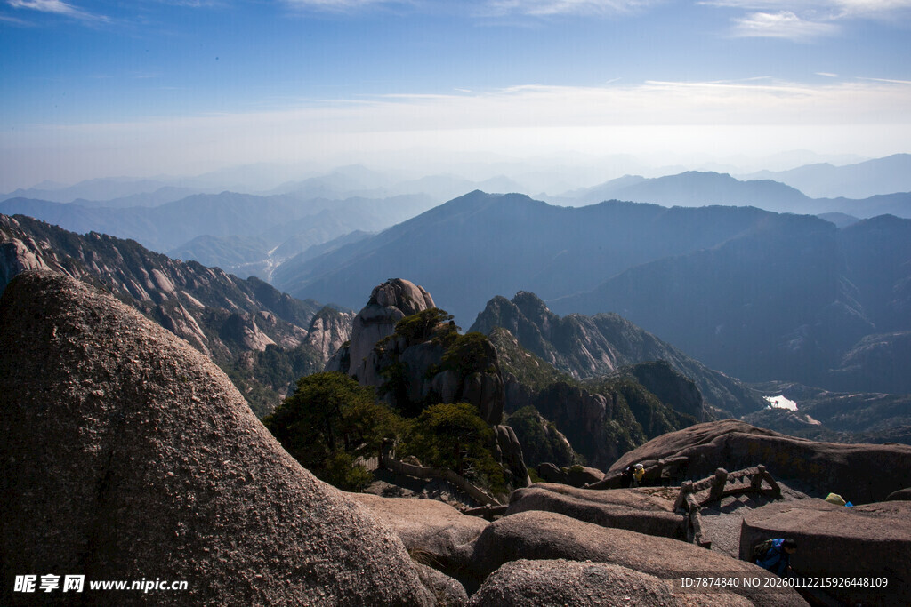 壮丽黄山景观