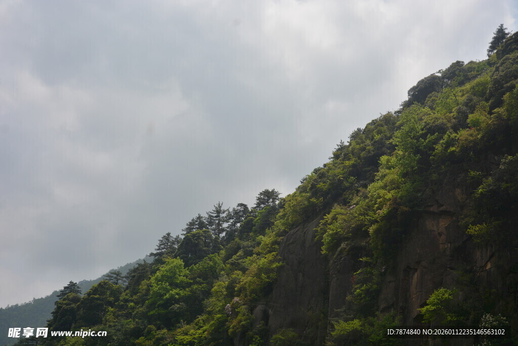 青山绿树间的自然景致