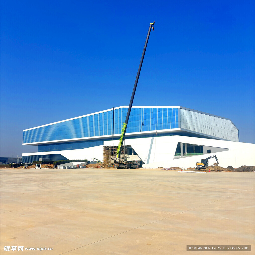 现代化厂房施工现场