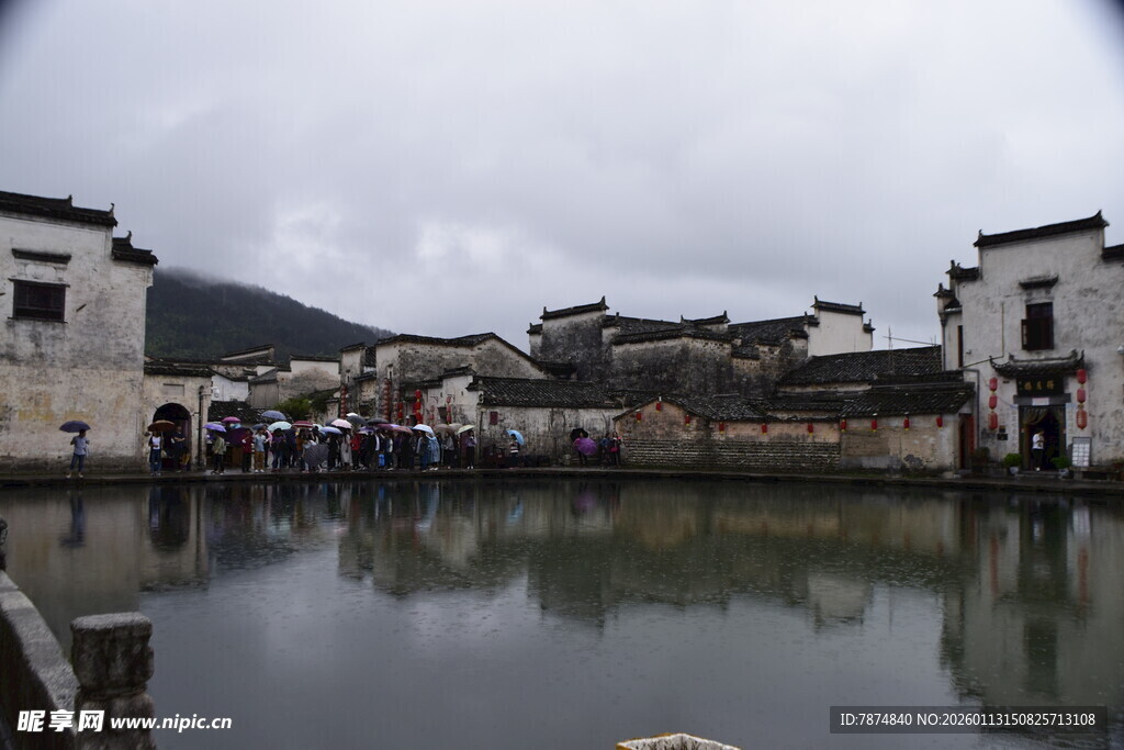 江南水乡古村宁静景致