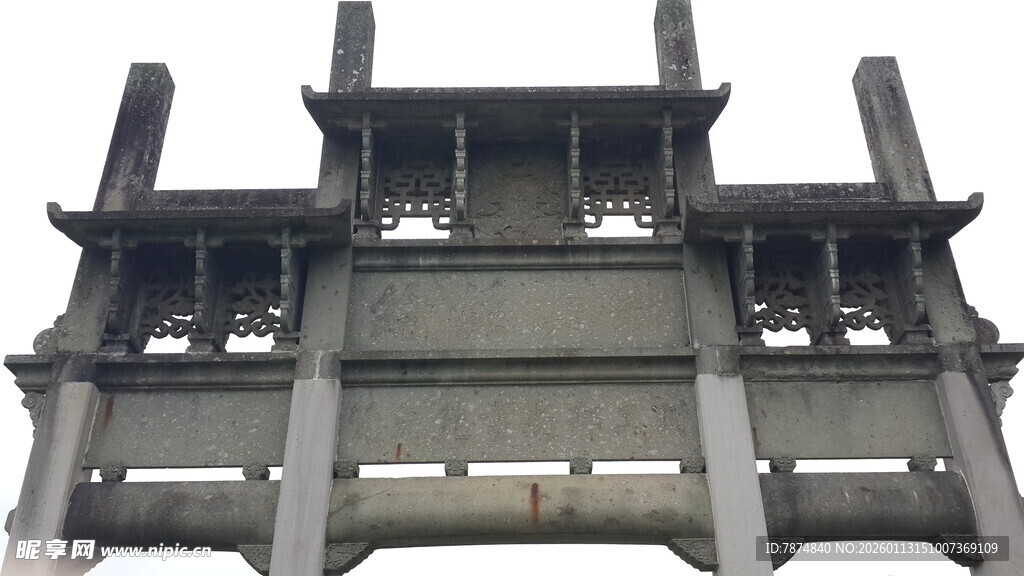 中式古建筑牌坊