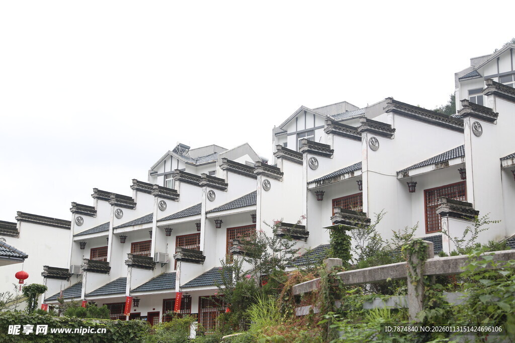 徽派风格民居建筑景观