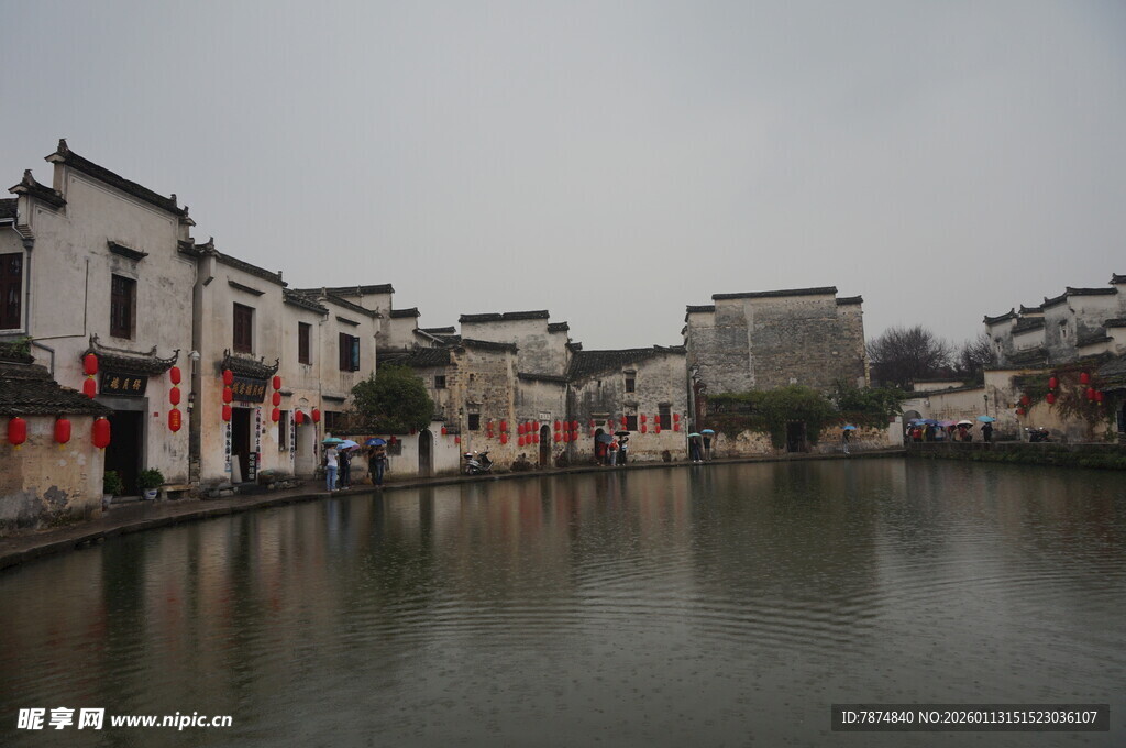 江南水乡临水古建筑景观