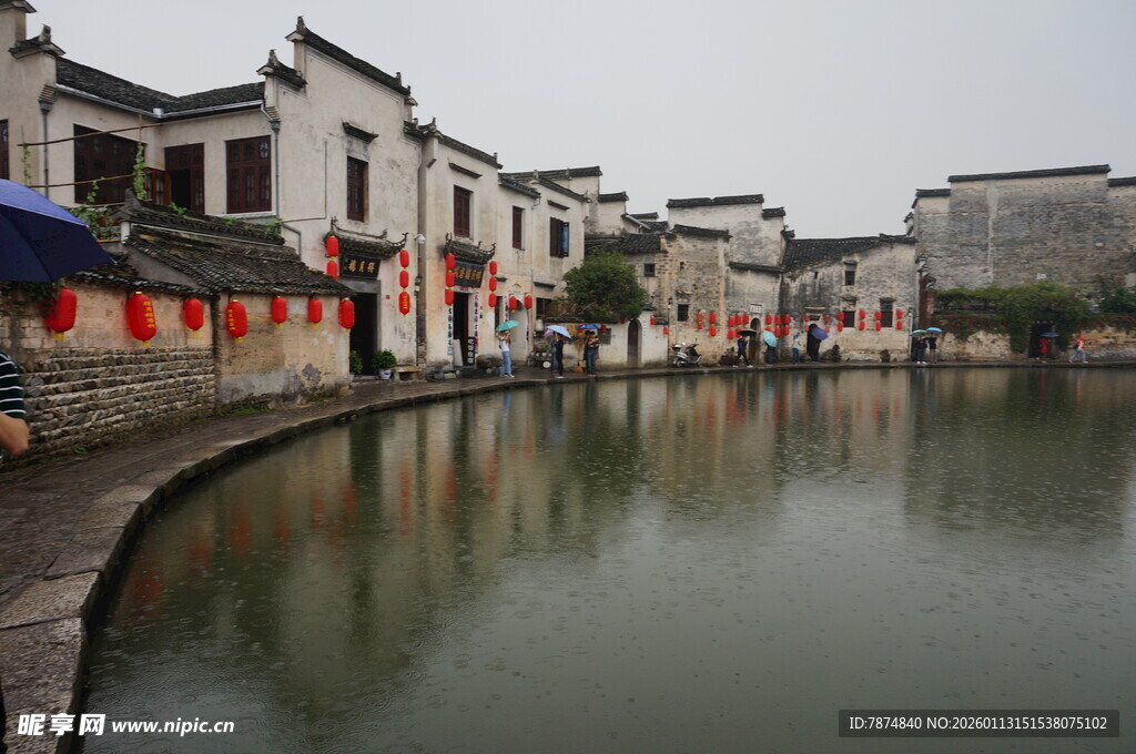 江南水乡古村落水景