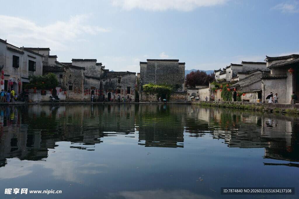 江南水乡古村落风景
