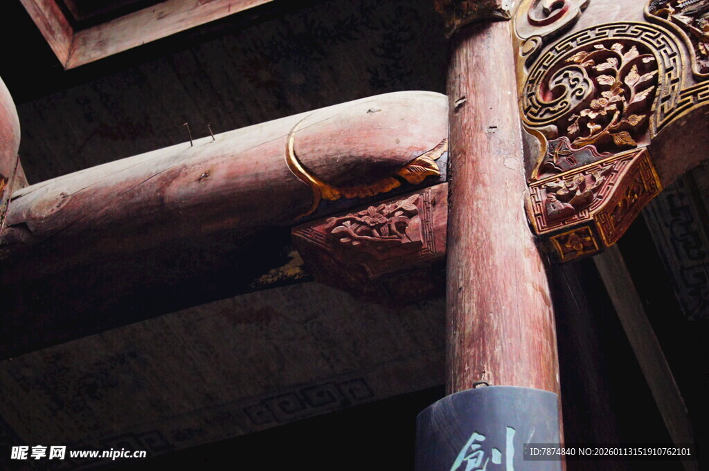 古建木雕细节展示