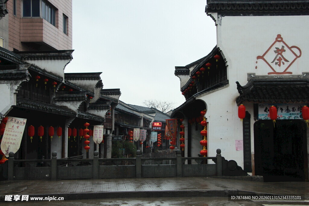 江南水乡古街景