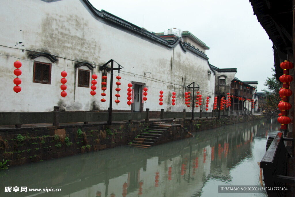 江南水乡古街景