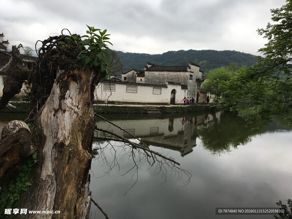江南水乡静谧湖景