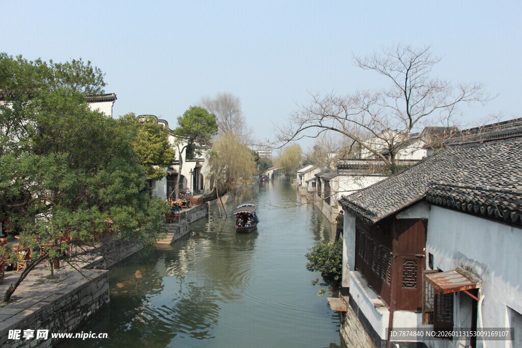 江南水乡河道景致