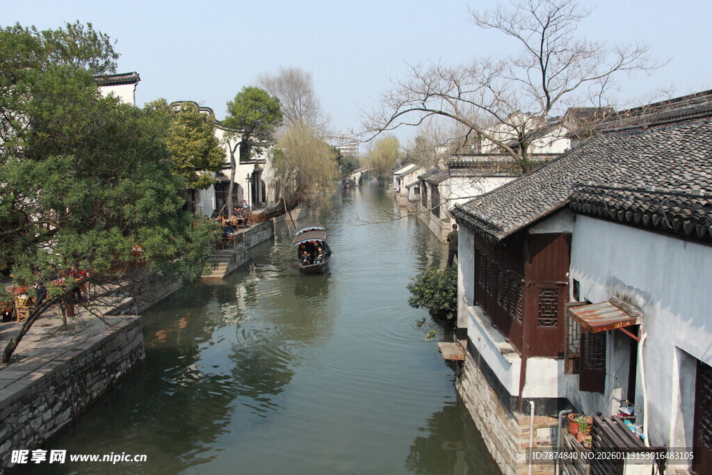 江南水乡河道景致