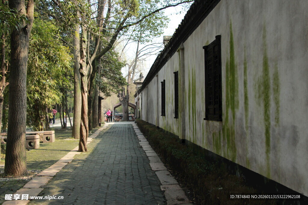 古巷幽径 斑驳墙面景致