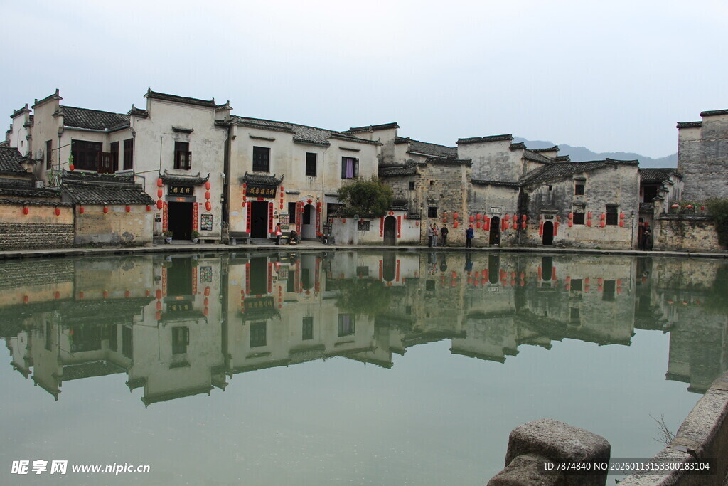 江南水乡古村落水景