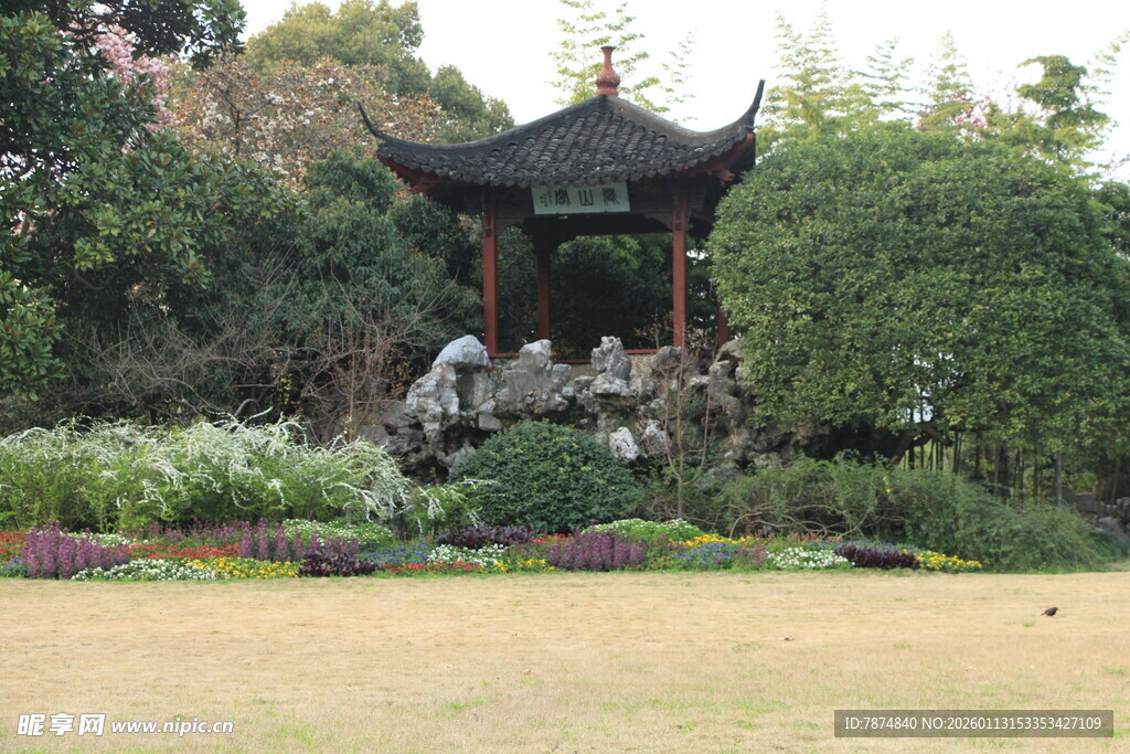 中式园林凉亭景观