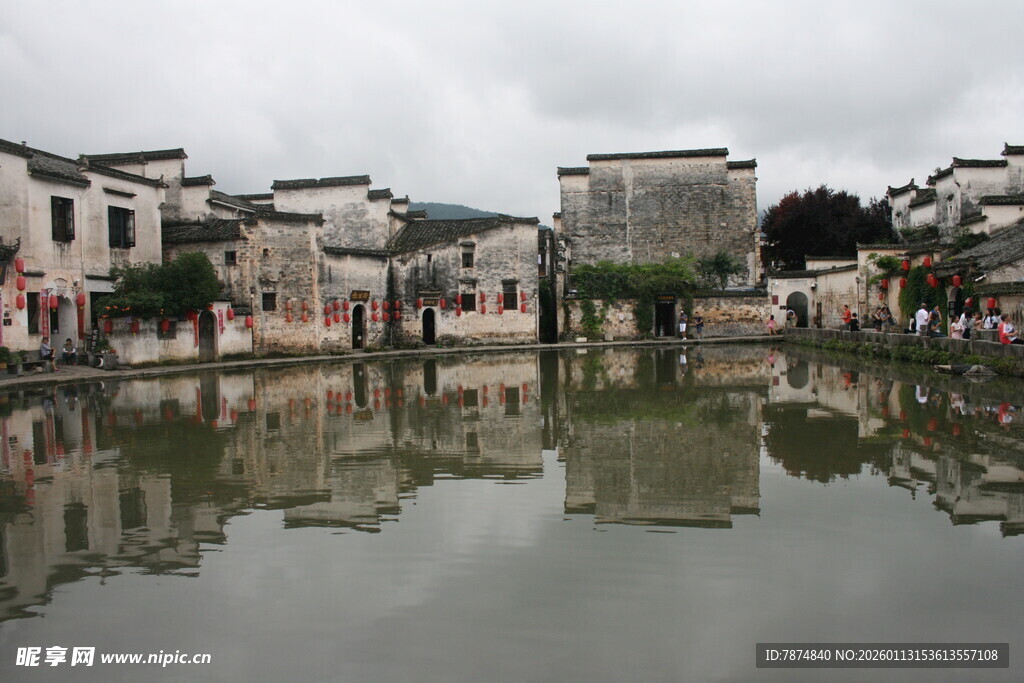 江南水乡古村落水景
