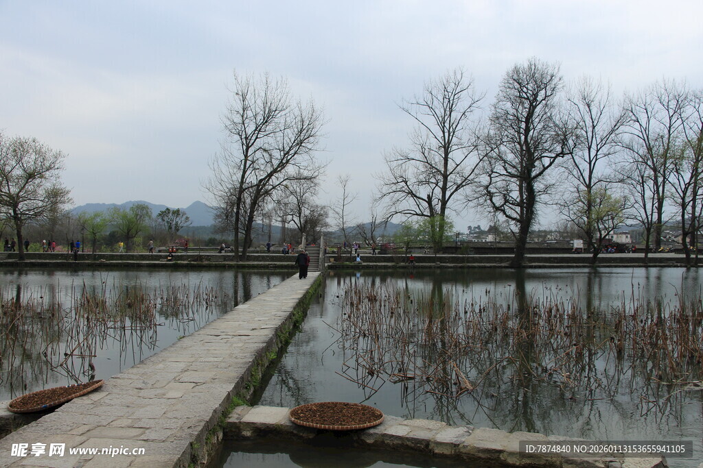 水上木栈道 萧瑟冬日景