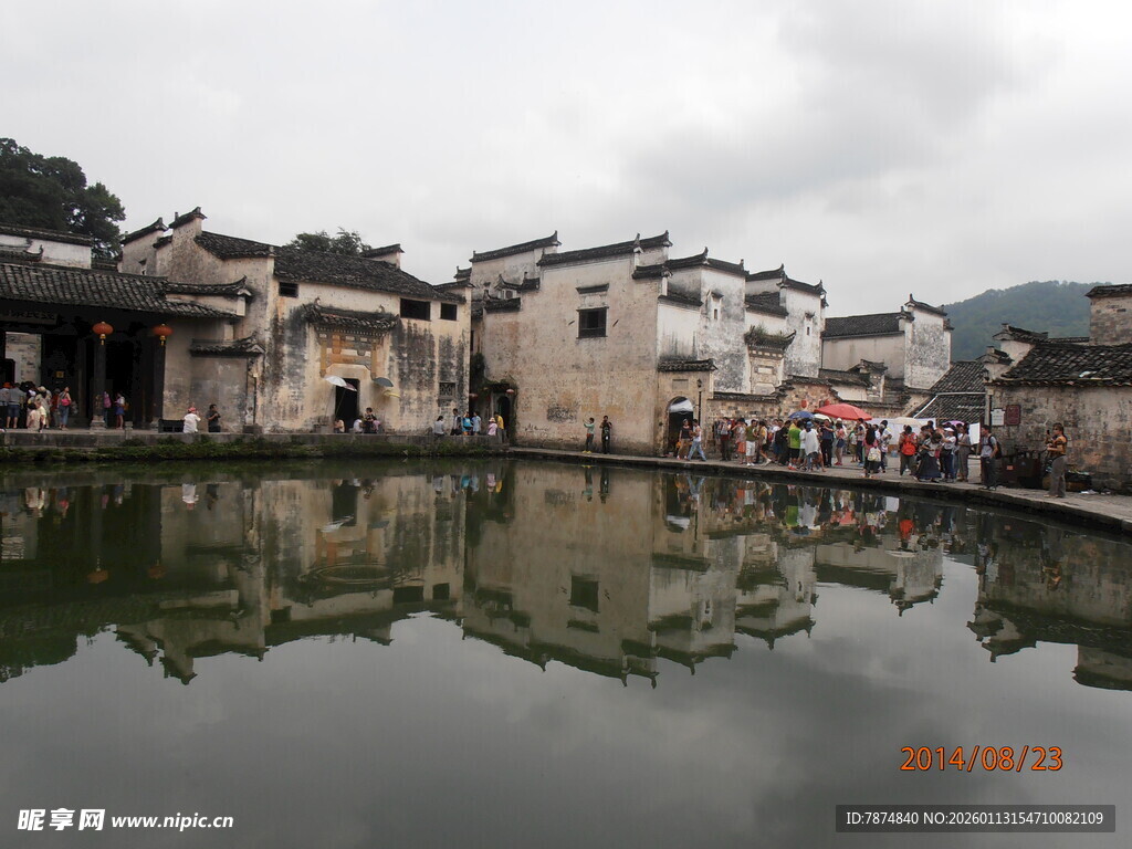 徽派水乡古村 宁静倒影