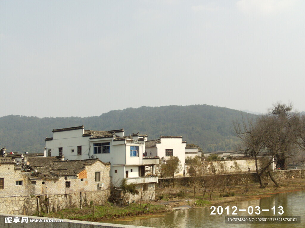 乡村旧景 远山近舍