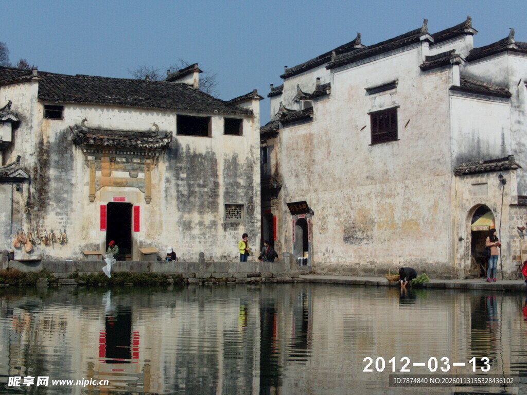 江南水乡古村落临水建筑