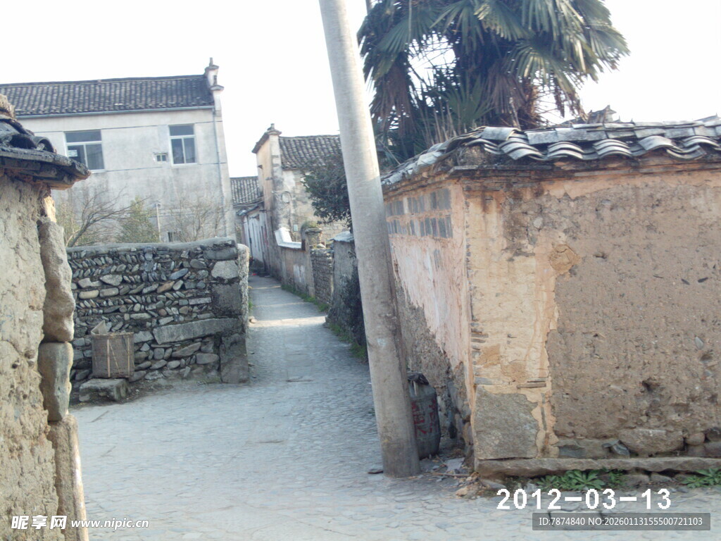 乡村小巷古朴景致