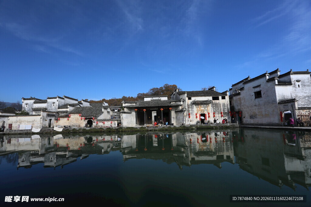 江南水乡古村宁静景致