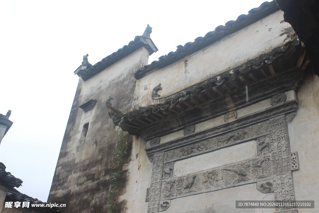 徽派古建筑一角