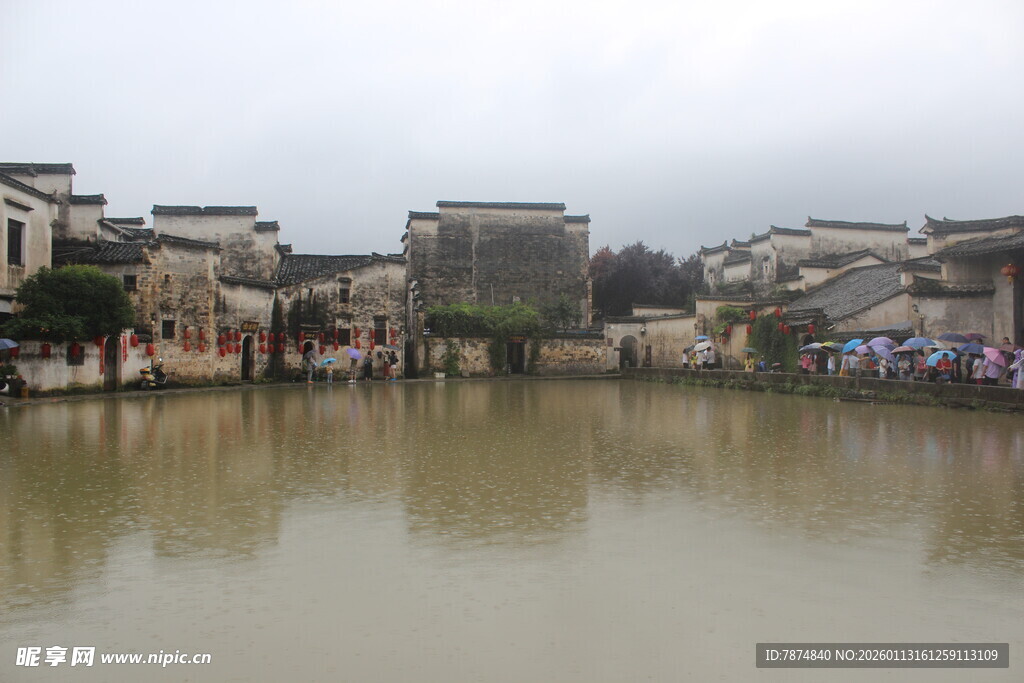 江南水乡古朴村落景观