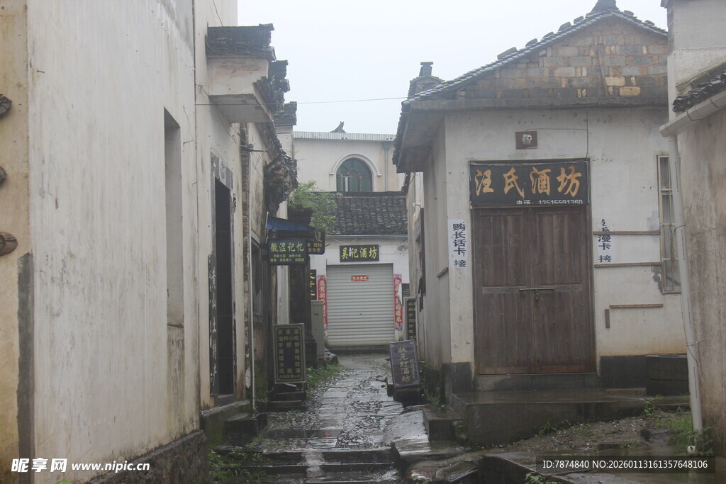 江南水乡小巷古朴景致