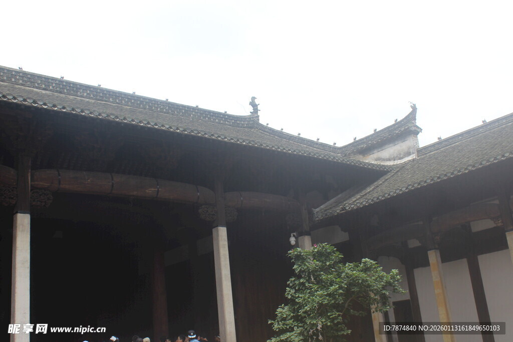 中式传统建筑一角