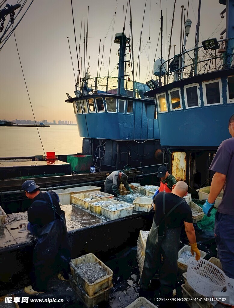 码头渔民